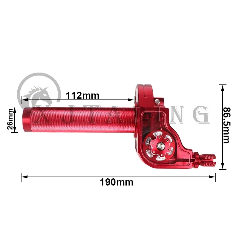 ZSDTRP Puño acelerador CNC de aluminio universal para moto scooter - imagen 2