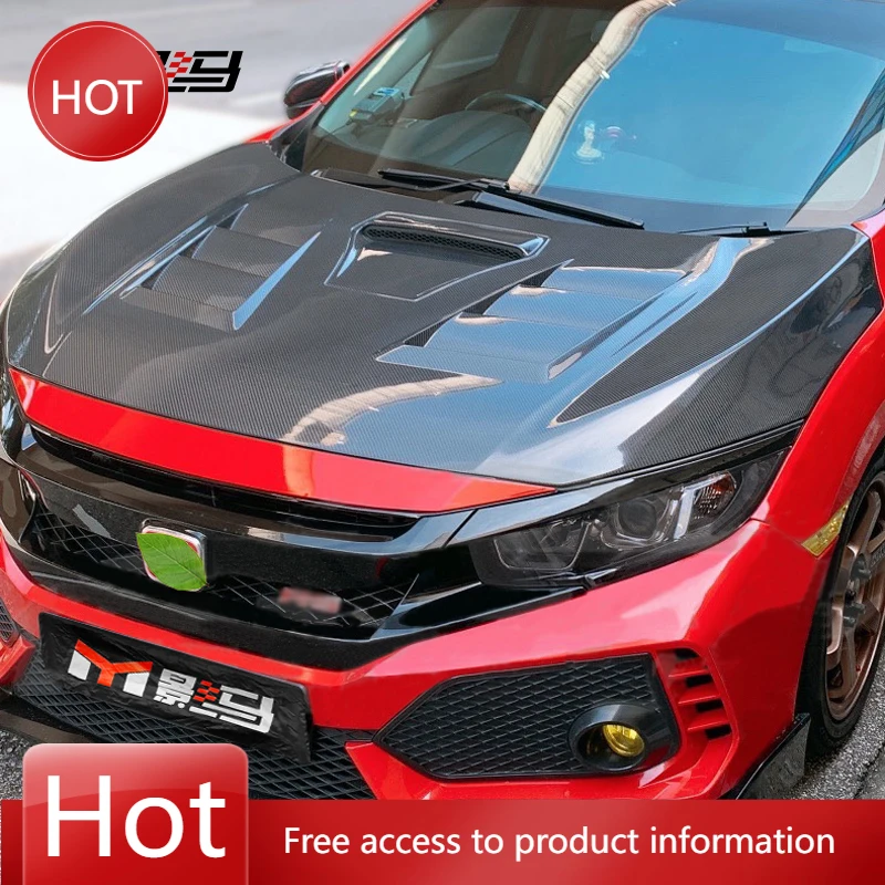 Capó delantero fibra de carbono Honda Civic 10ª generación