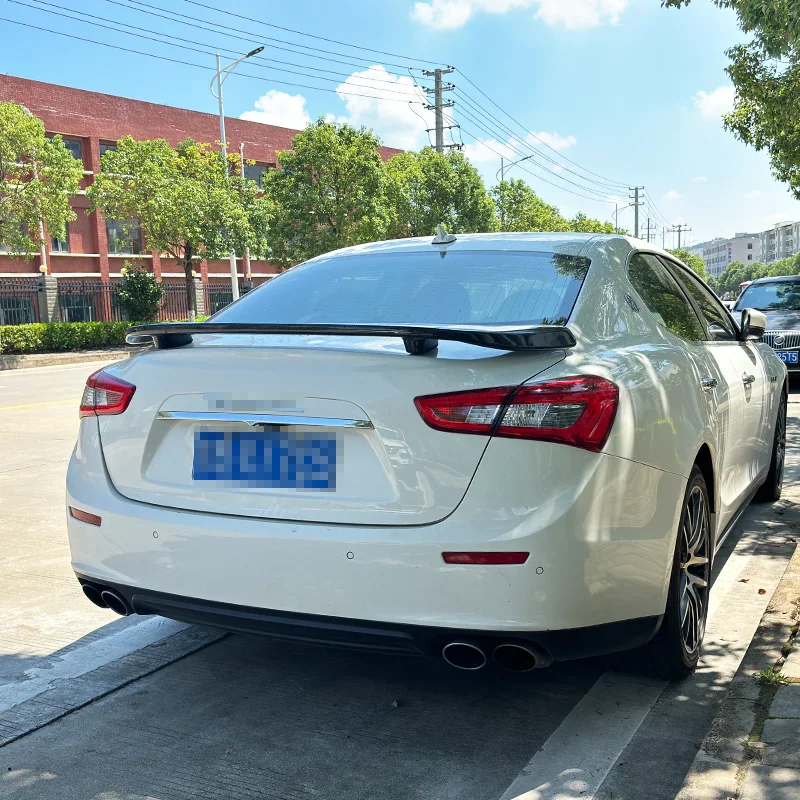 Para 2013-2022 Maserati Ghibli Quattroporte maletero trasero alerón alas tapa trasera alas ABS plástico Tuning Body Kit Accesorios - imagen 2