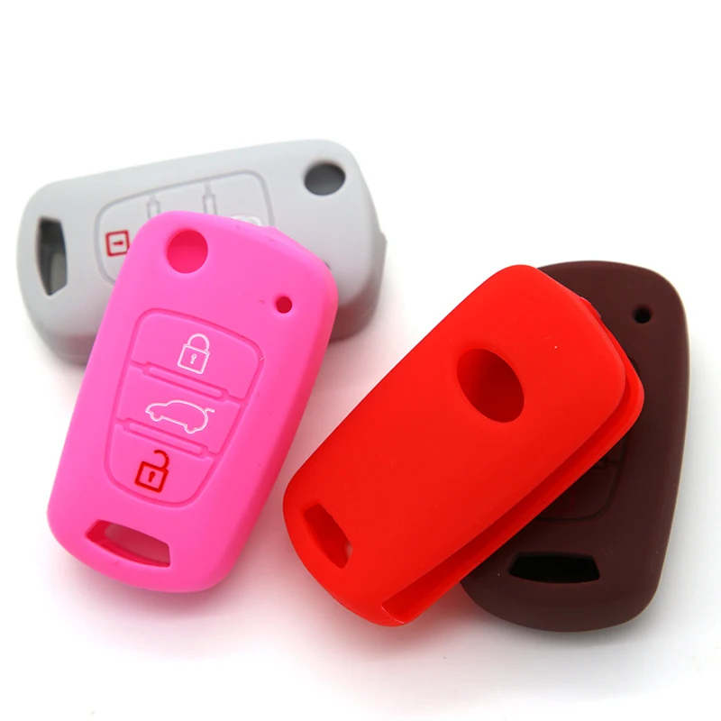 Funda silicona llave coche Kia K5 Sportage Rio Hyundai i20 i30 i35 - imagen 2