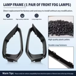 51117294839 2 uds cubierta embellecedora de luz antiniebla delantera para 428i/435i 2014-2016, 430i/440i 2017-2018, M4 2015-2017 51117294840