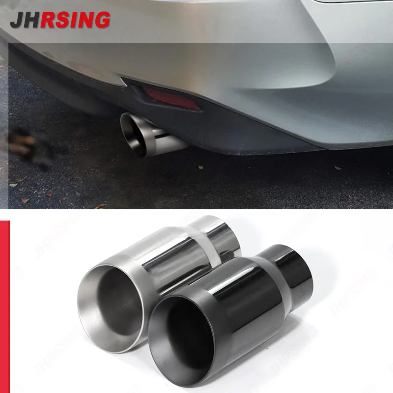 Tubo de escape de acero inoxidable con salida inclinada tuning