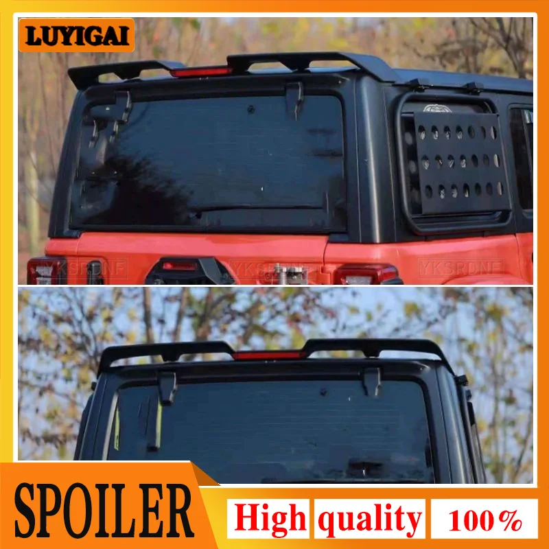 Alerón de techo Jeep Wrangler JK JL 2018-2024 luz freno integrada