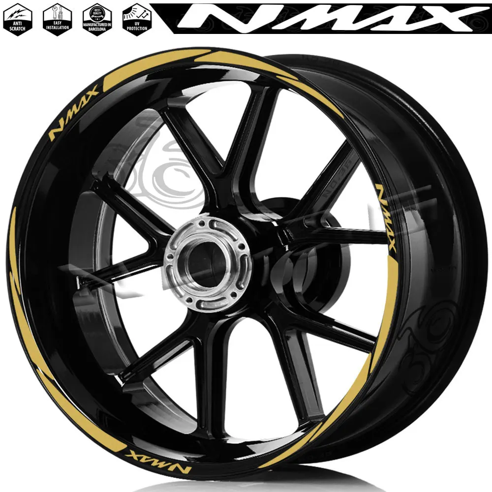 Pegatinas a rayas para llantas Yamaha NMAX 125, 155 y 160 - imagen 3