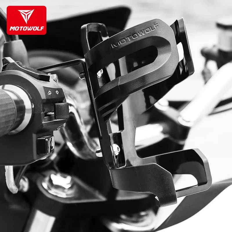 Portavasos de agua estable para montar en motocicleta, soporte de vaso de agua para Scooter, espejo intercambiable modificado, de larga distancia