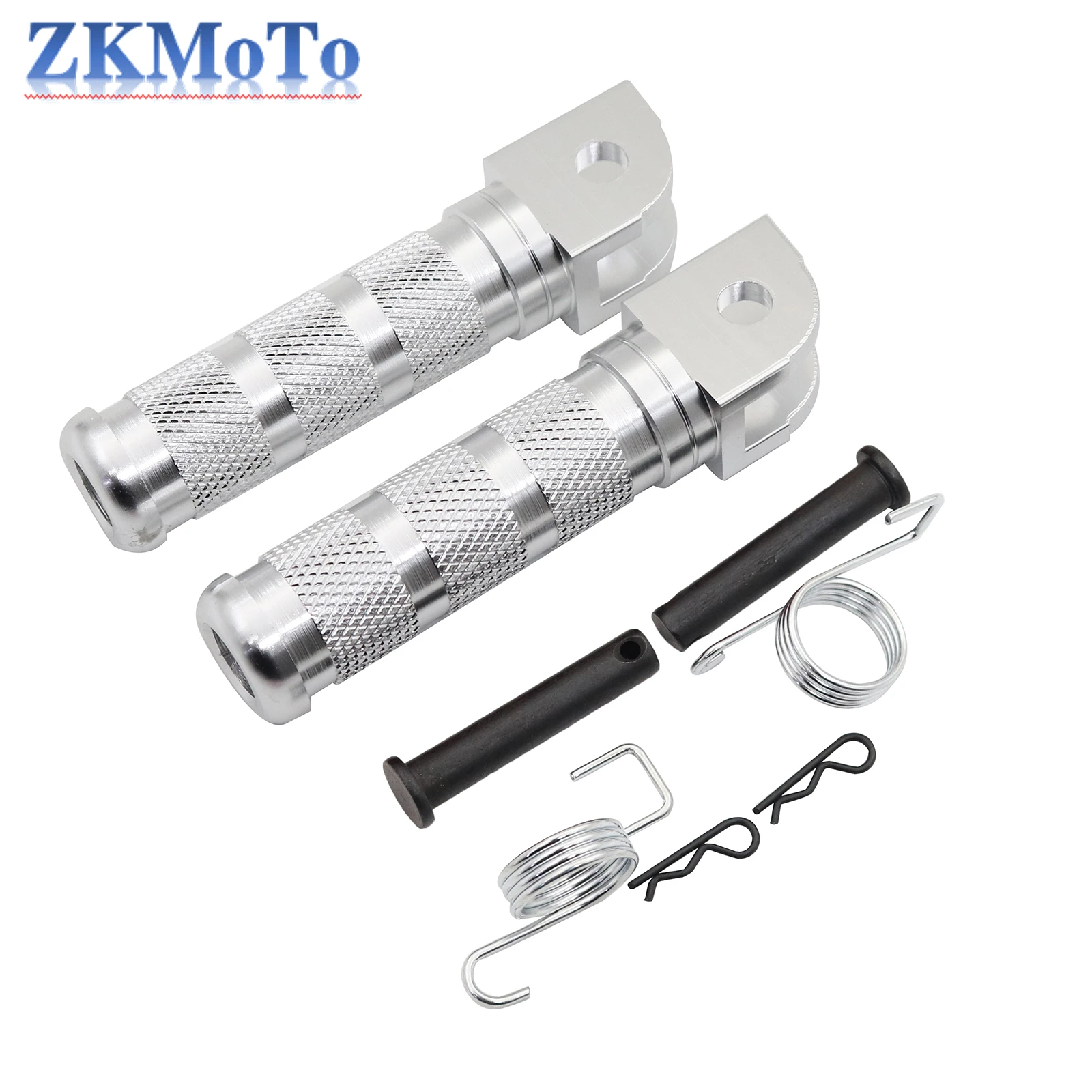 Estribo plegable universal para moto – pedana aluminio con soporte antivibración - imagen 4