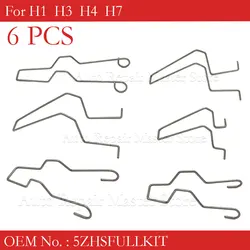 Kit de clips-resorte metal para bombillas faro H1 H3 H4 H7