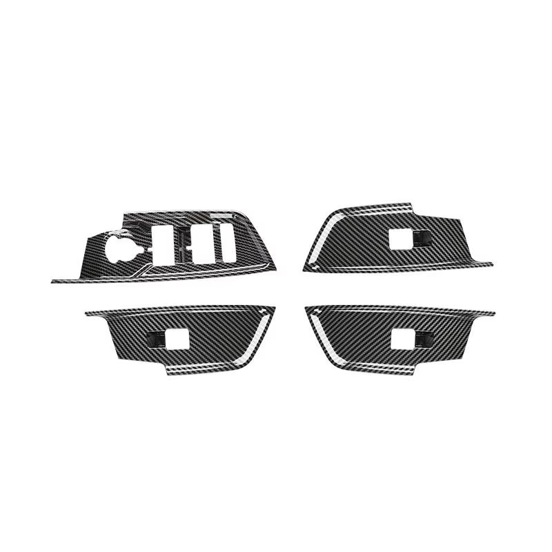 4 Uds Interior del coche fibra de carbono ventana vidrio botones de elevación cubierta de Panel embellecedor protector para Audi A3 8Y 2021 2022 2023 solo LHD - imagen 3