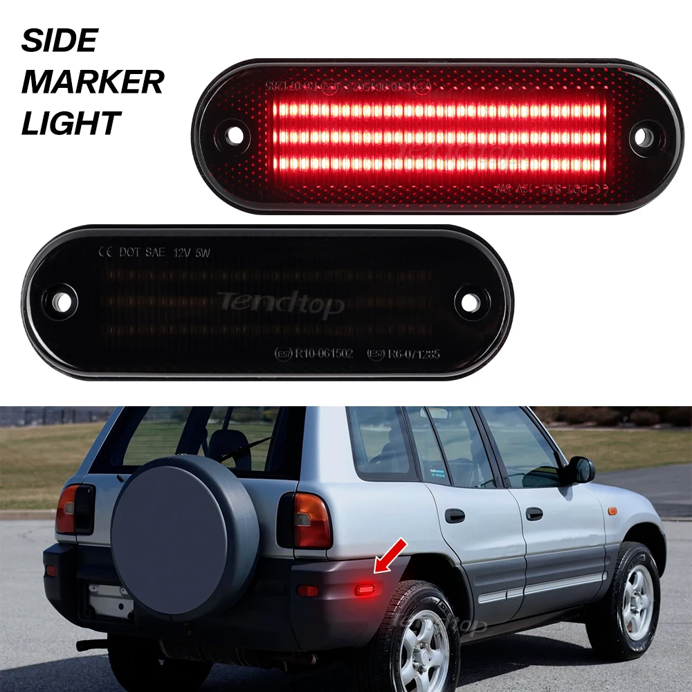 Reflector rojo Toyota RAV4 1996-2000 luz posición lateral esquina - imagen 3