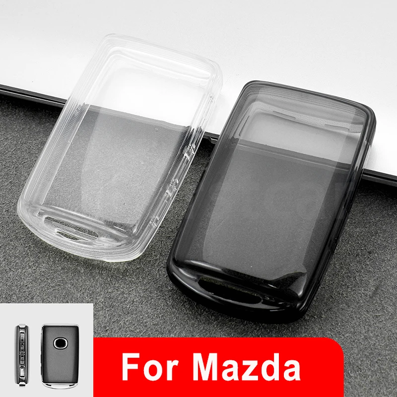 Detalle de la carcasa remota transparente para Mazda