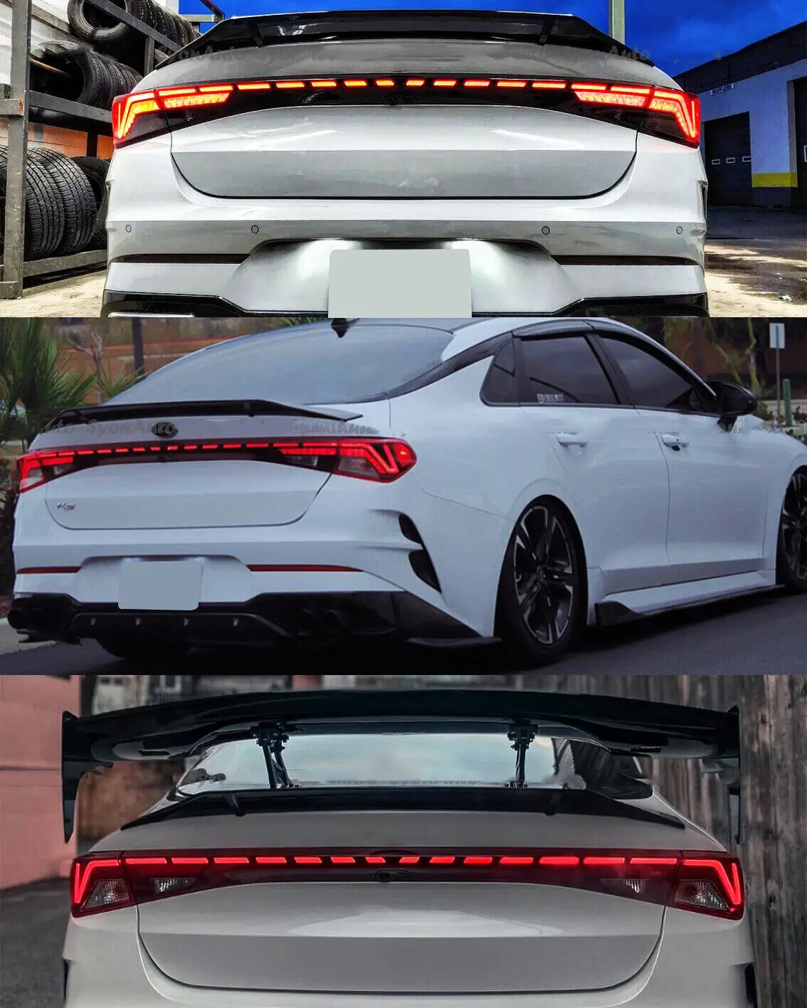 Alerón deportivo negro Kia K5 Sedan 2021-2023 - imagen 3