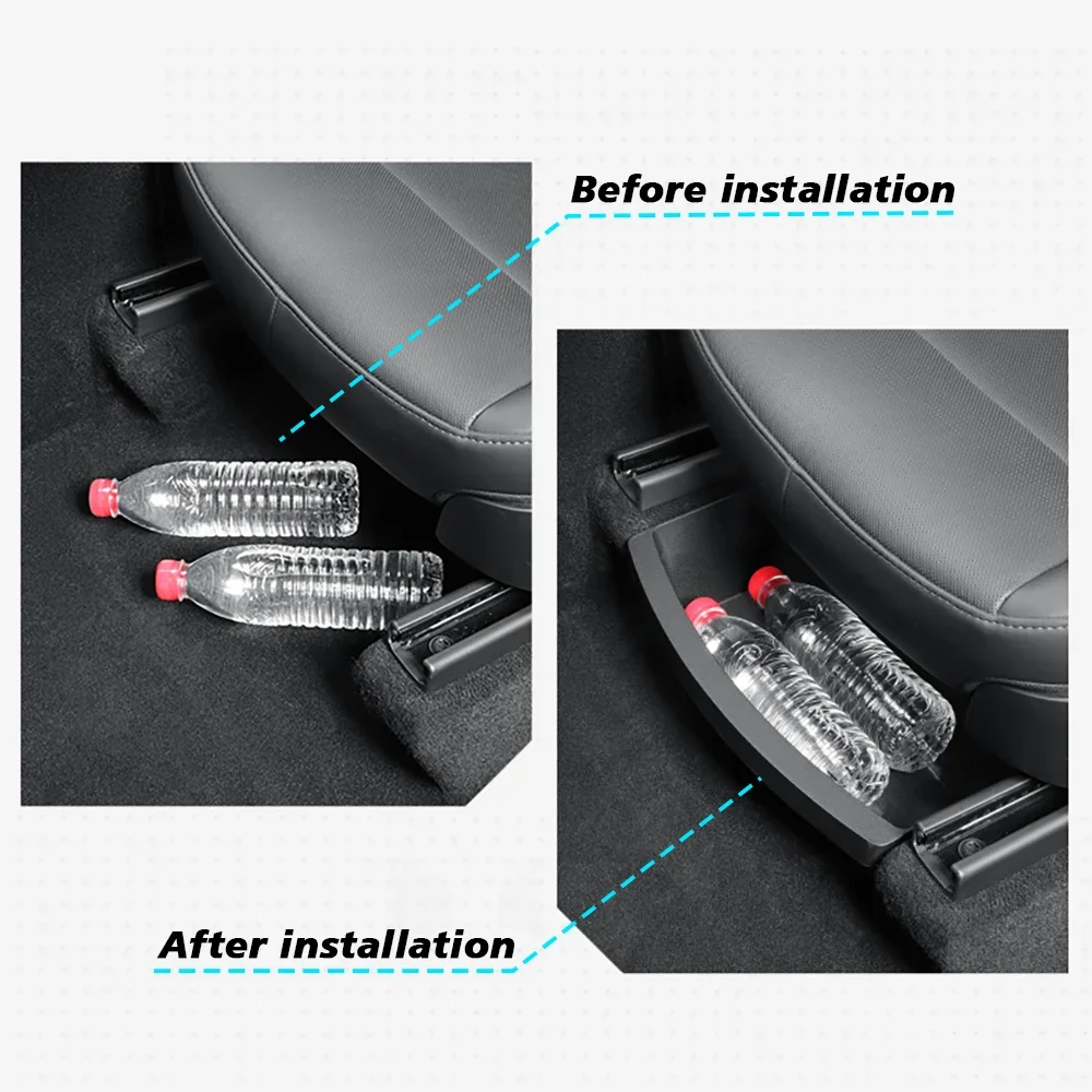 Organizador bajo asiento Tesla Model Y – accesorios almacenamiento - imagen 4