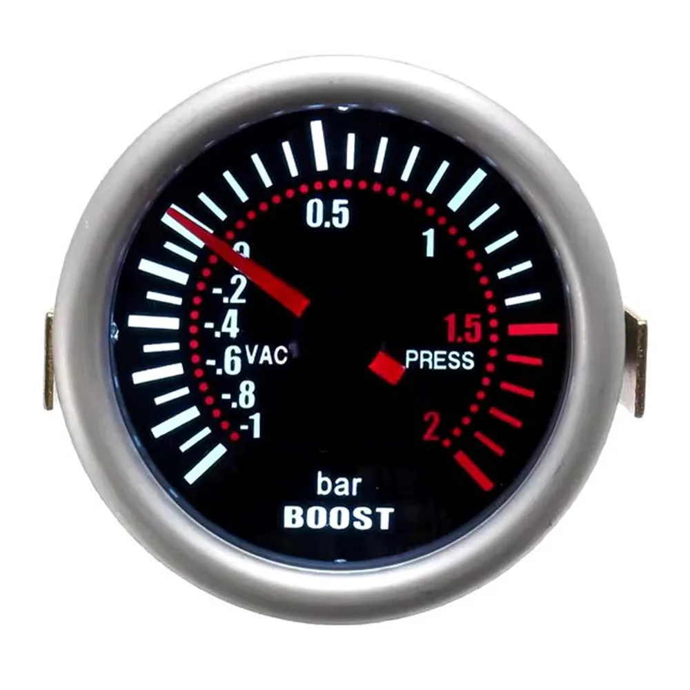 Manómetro de turbo universal LED con lente ahumada