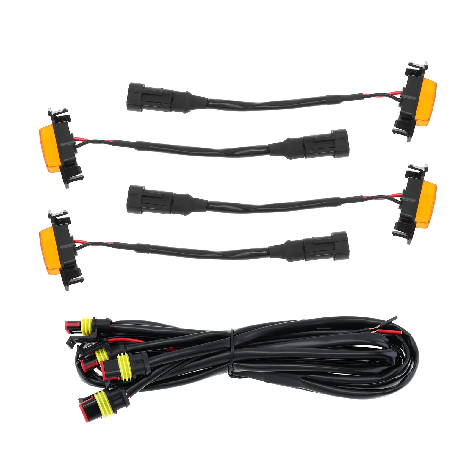 Kit luz LED parrilla 12V ámbar impermeable con arnés – Toyota Tacoma TRD Pro - imagen 4