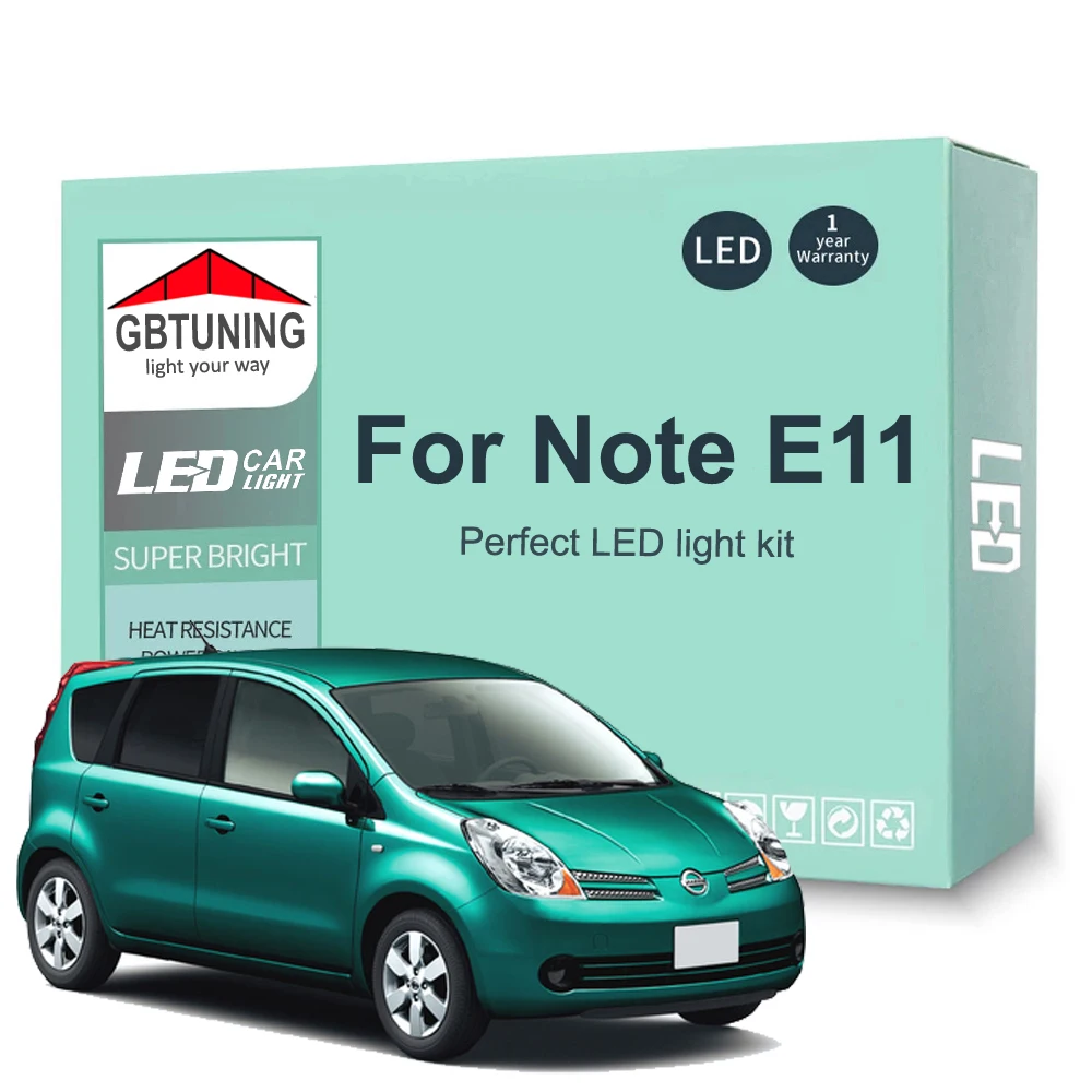 Luz matrícula interior LED Canbus para Nissan Note E11 (2005-2012)