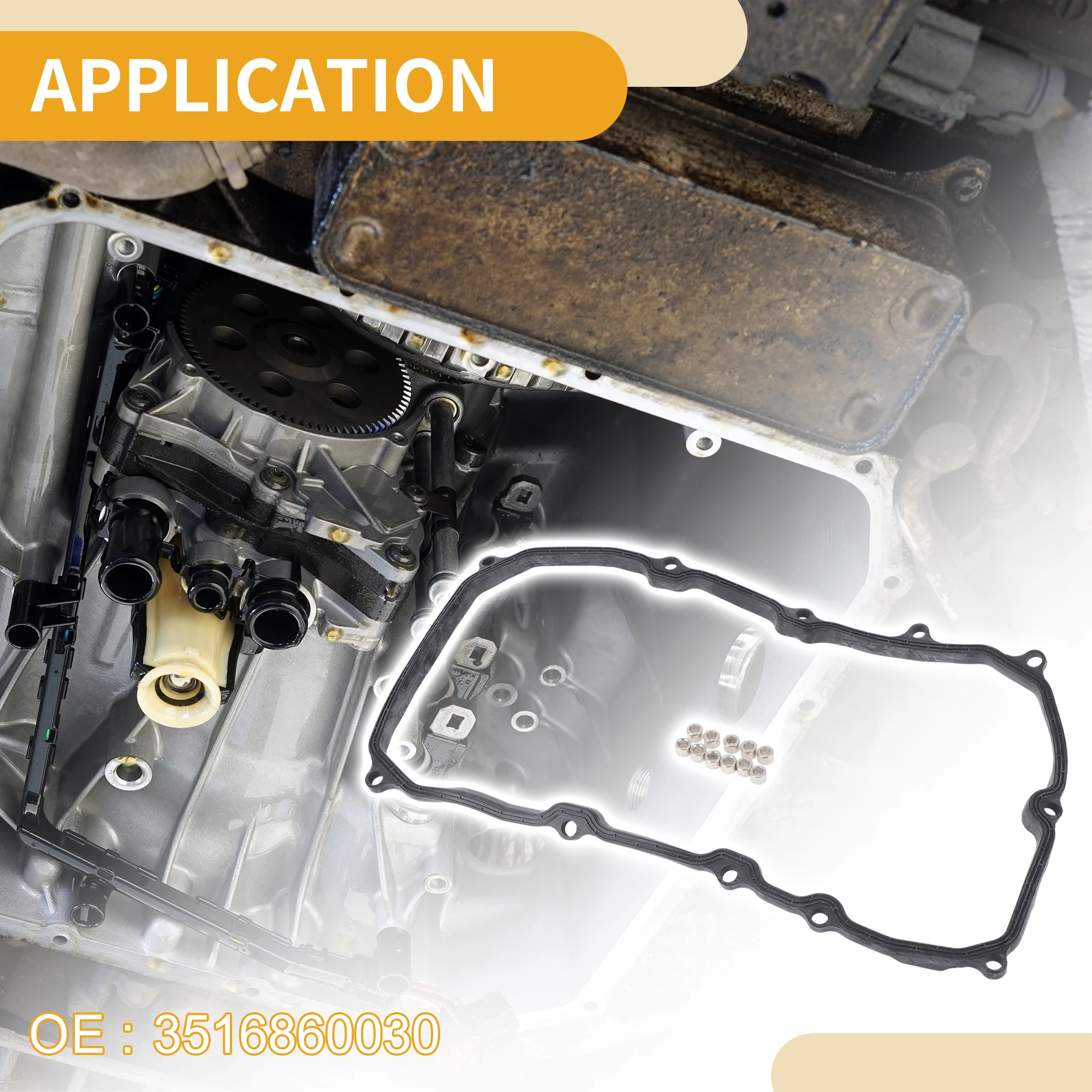 X Autohaux No.3516860030 junta de cárter de aceite de filtro de transmisión automática para Toyota Land Cruiser 2016-2021 accesorios de coche - imagen 3