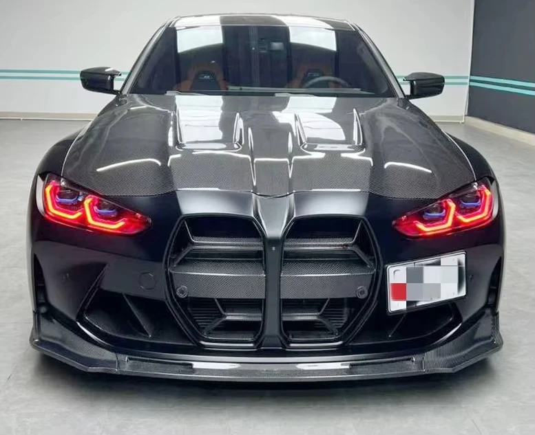 Labio delantero de carbono V Style para BMW M3/M4 G80/G82/G83 - imagen 2