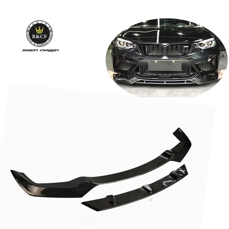 Splitter delantero de fibra de carbono estilo Vor para BMW M2C F87