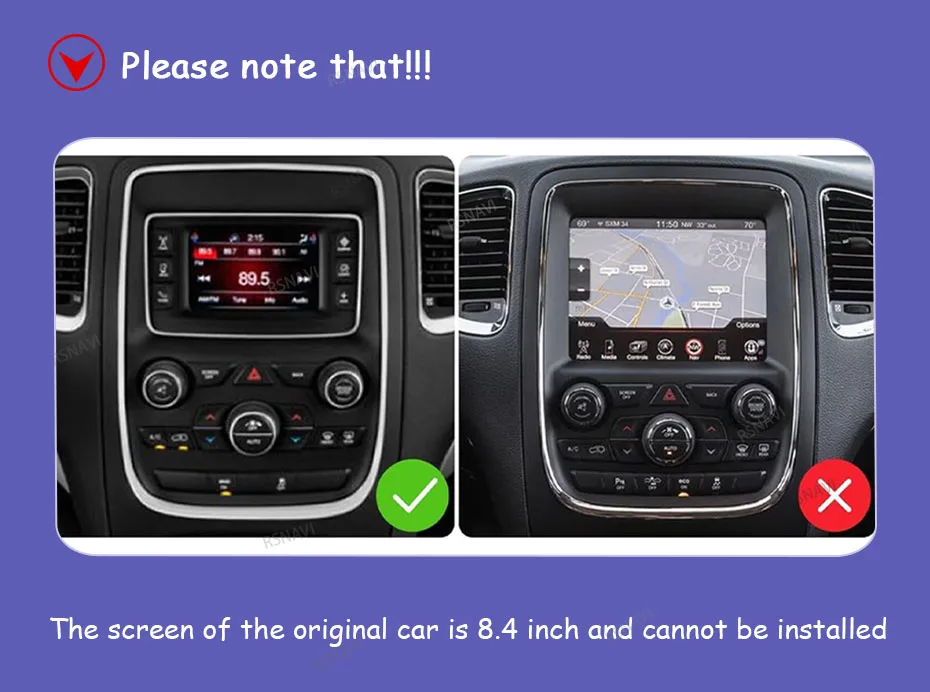 Pantalla multimedia y accesorios de la radio RSNAVI