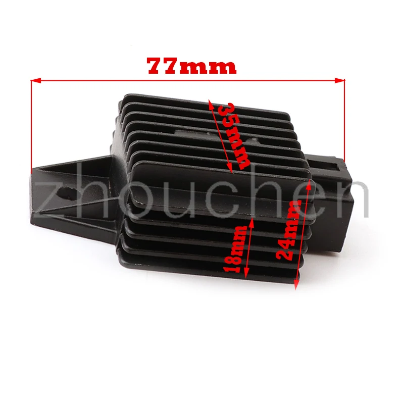 Regulador rectificador GY6 12V 4 pines – scooter, quad y ATV 4T - imagen 2