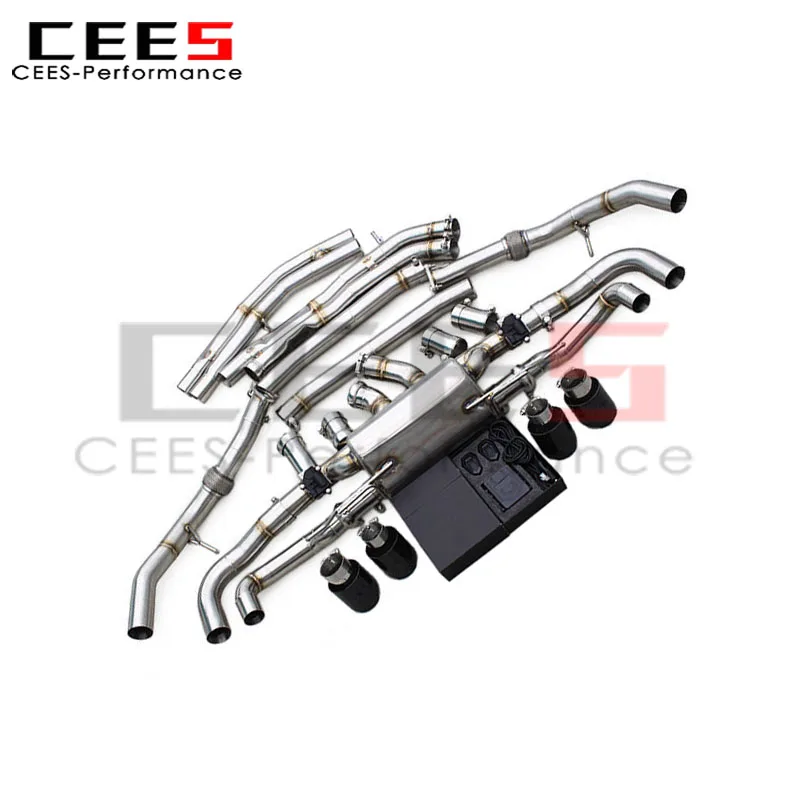 Escape catback Cees Audi RSQ8 2021-2024 – acero inoxidable con válvula - imagen 2