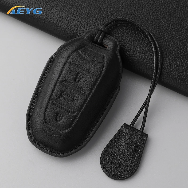 Funda de cuero para llave Peugeot 308, 3008 y Citroën C3, C4 - imagen 5