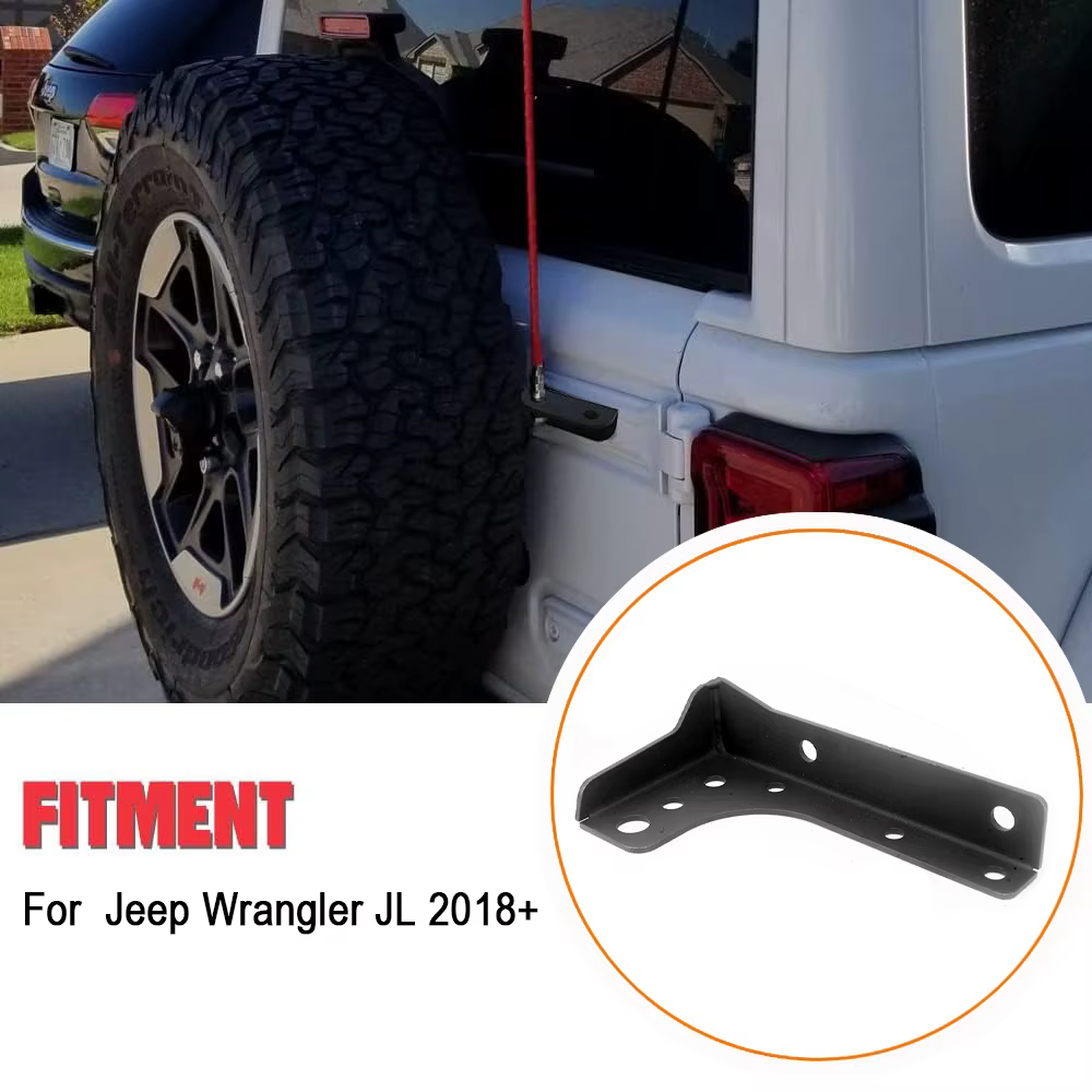 Soporte antena CB con bandera para Jeep Wrangler JL/JLU - imagen 3