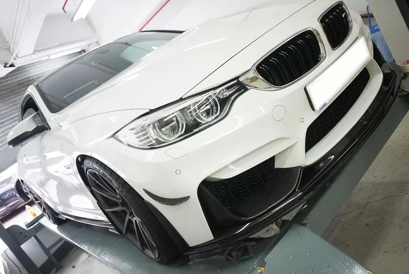 Canards de fibra de carbono estilo RZA para BMW M3/M4 F80-F83 - imagen 5