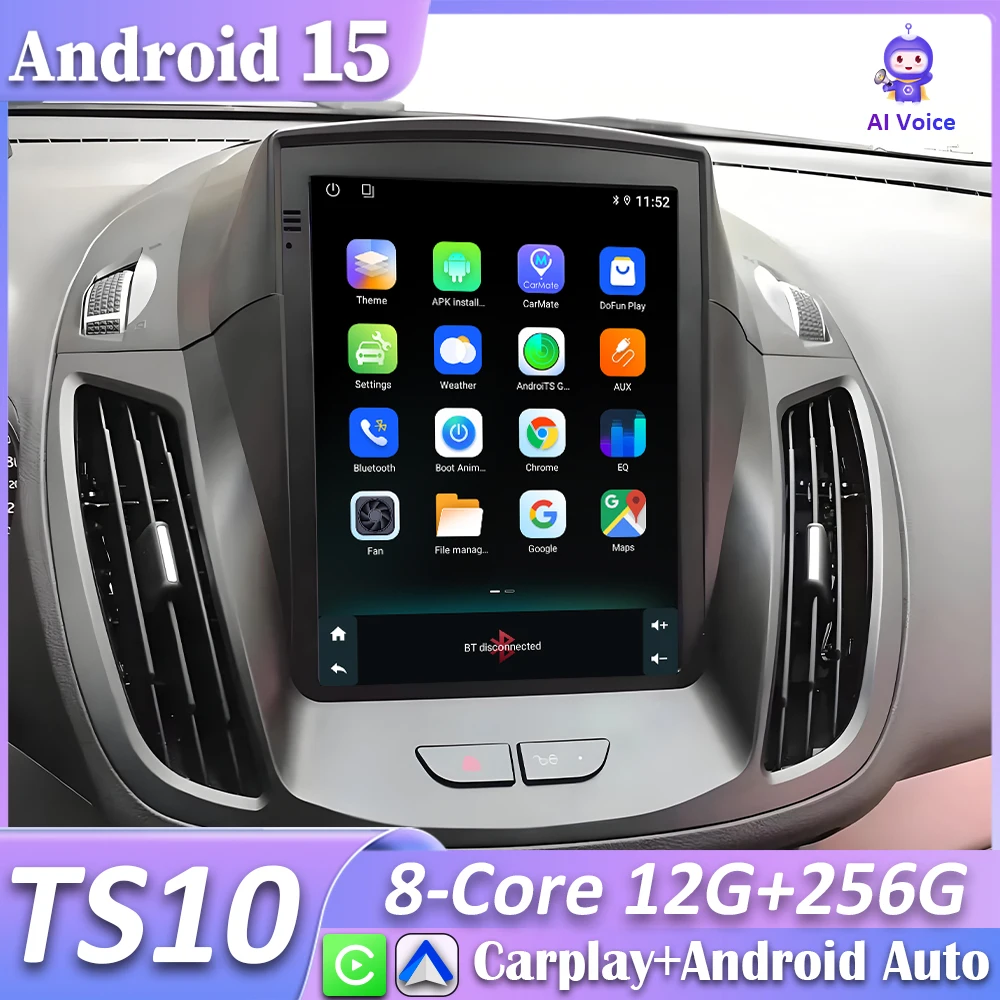 Radio GPS con CarPlay y Android Auto para Ford Kuga 2012-2019