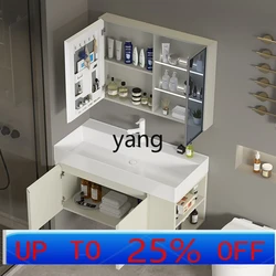 Mueble de baño LMM con lavabo lateral integrado de cerámica