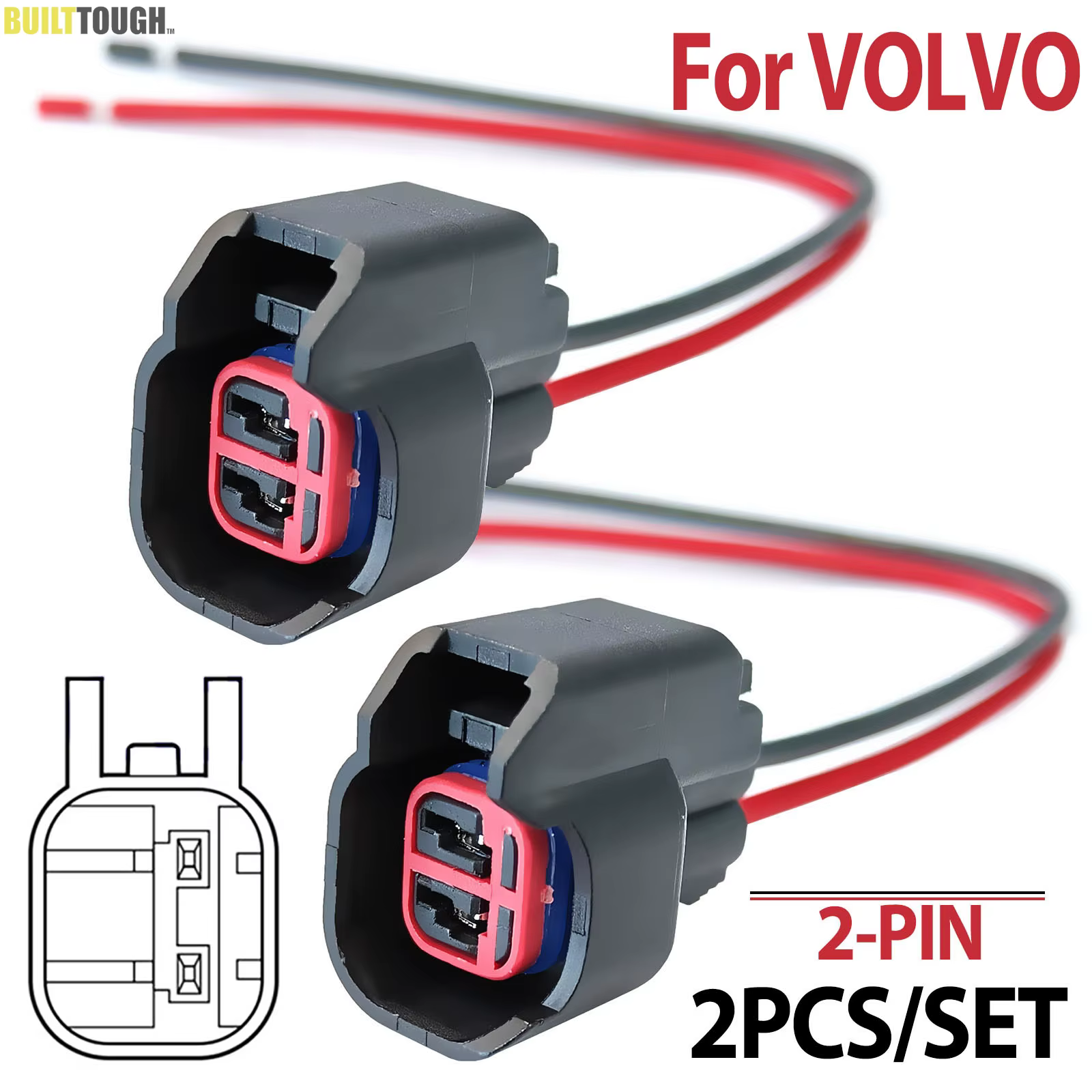 Kit conector sensor ABS rueda – Volvo C30 S40 S60 V50 V60 XC60 - imagen 3
