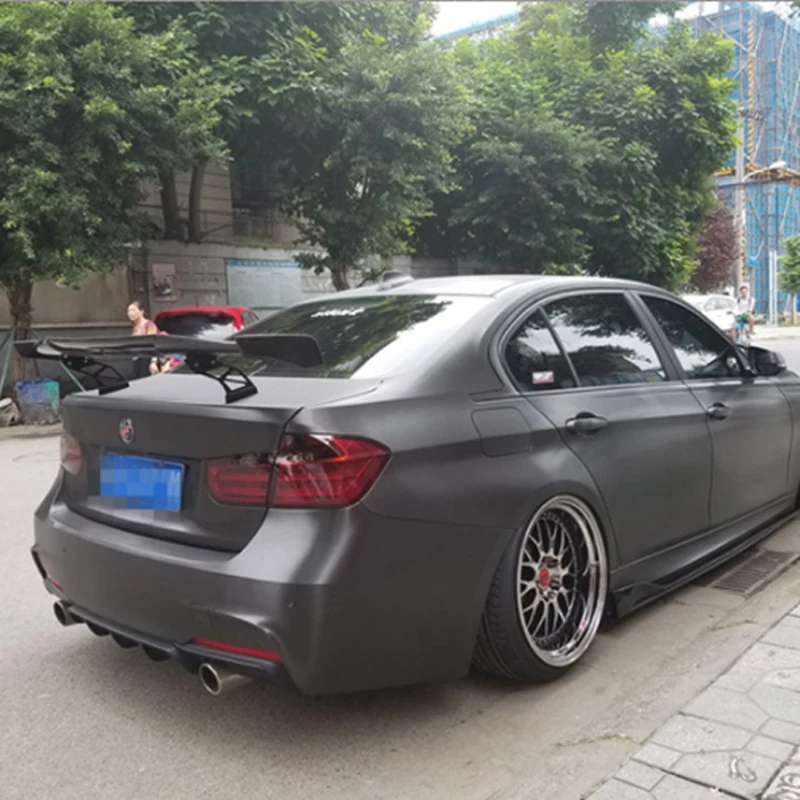Para BMW Coupe F30 F80 F82 E90 E46 E92 M3 M4 alerón estilo MAD 100% alerón trasero Universal de fibra de carbono