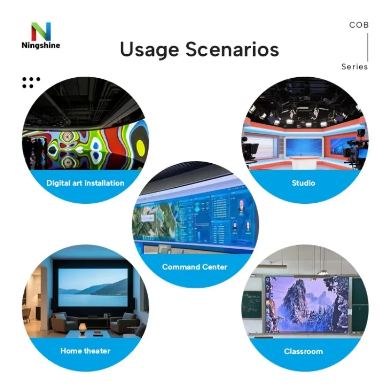 Vendedor caliente: 16:9 Sala de control Cob Mini 4K P0.9 P1.2 IP54 Panel de pantalla de pared de vídeo LED para interiores - imagen 5