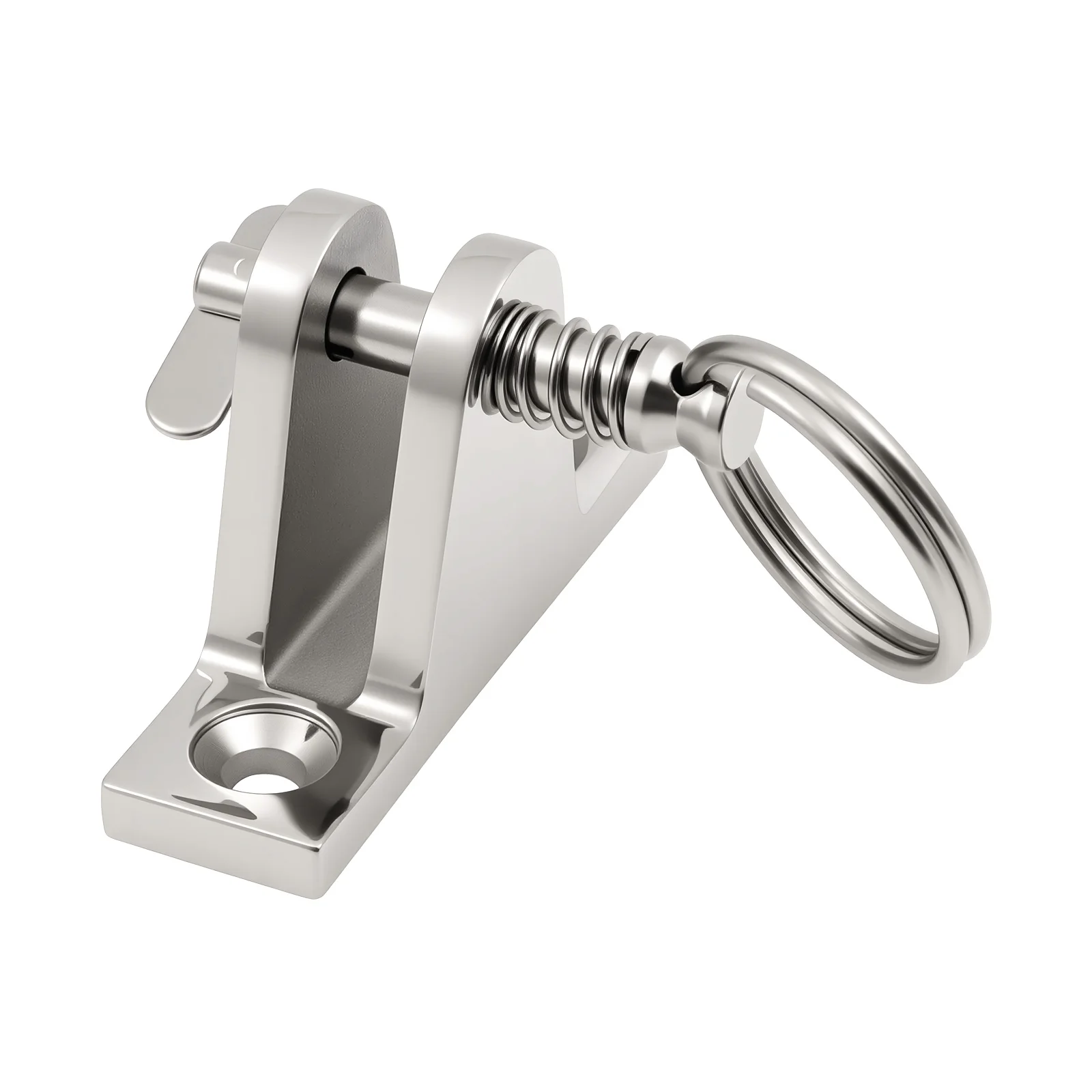 Bisagra de cubierta curvada plana en acero inoxidable