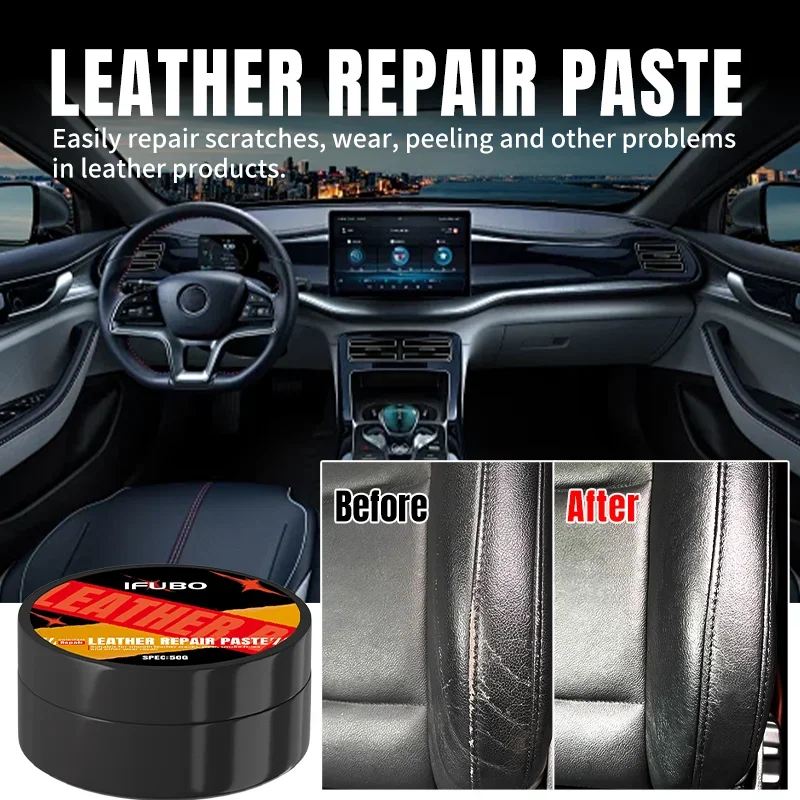 Pasta reparadora de cuero para volante y tapicería de coche - imagen 2