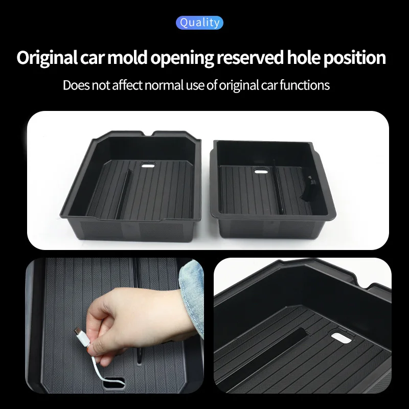 Consola reposabrazos Tesla Model Y Juniper con almacenamiento – Almohadilla silicona - imagen 5