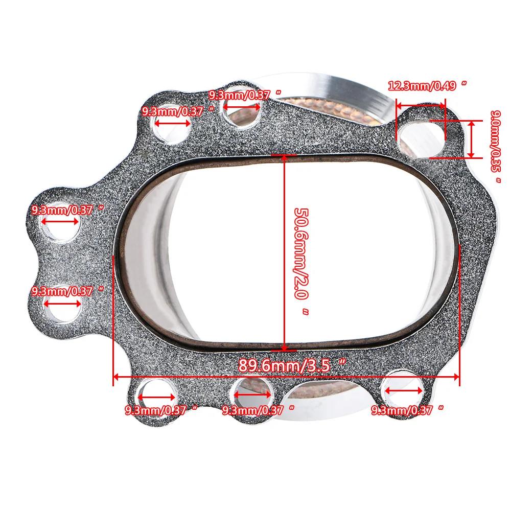 WLR RACING adaptador de turbo V-Banda para brida T25/T28 - imagen 4