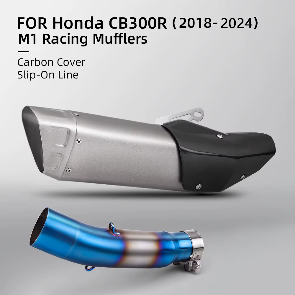 Escape de carreras con silenciador para Honda CB300R 2018-2023