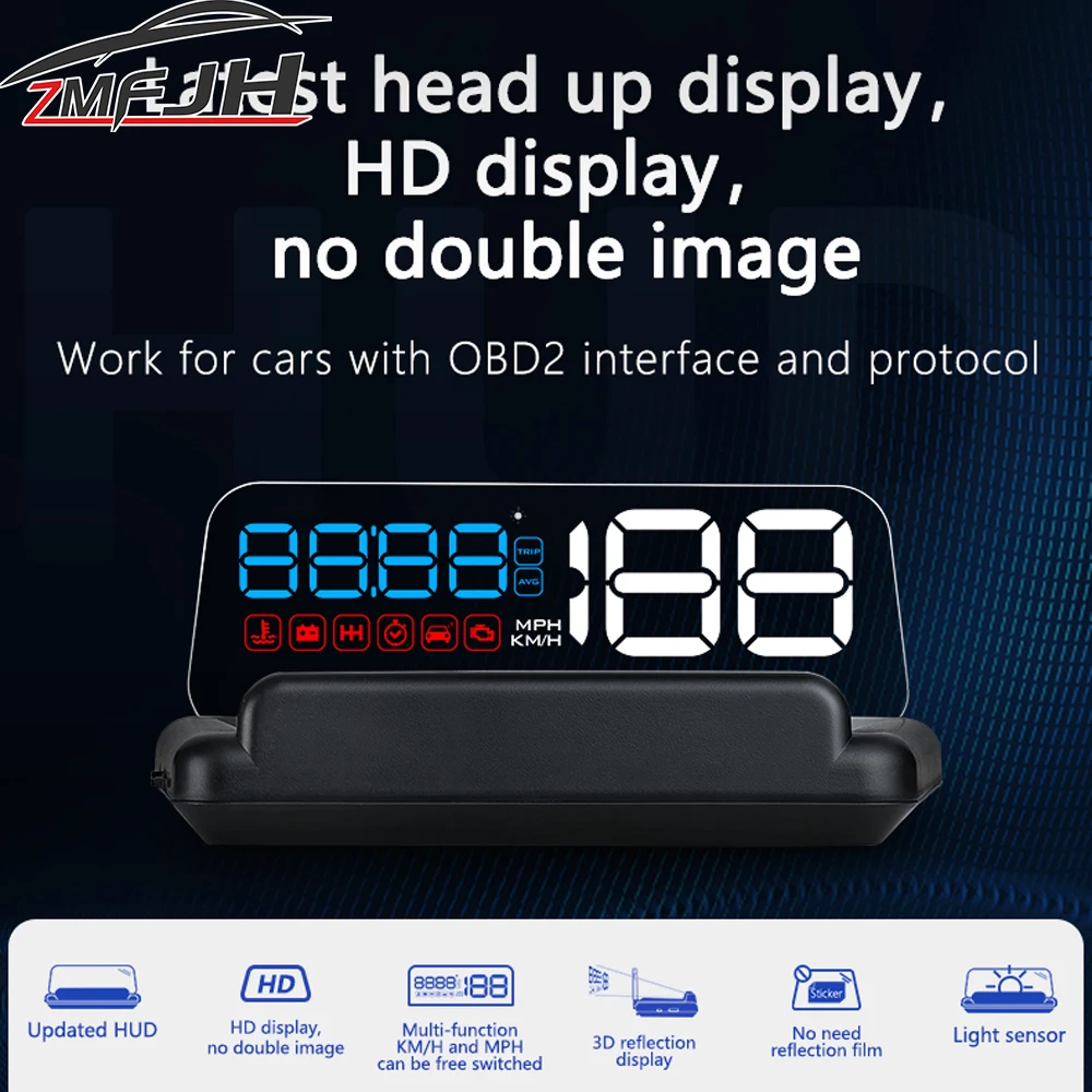 HUD C500 velocímetro parabrisas – RPM y voltios