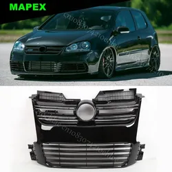 Rejilla delantera negra brillante estilo R32 para VW Golf V MK5