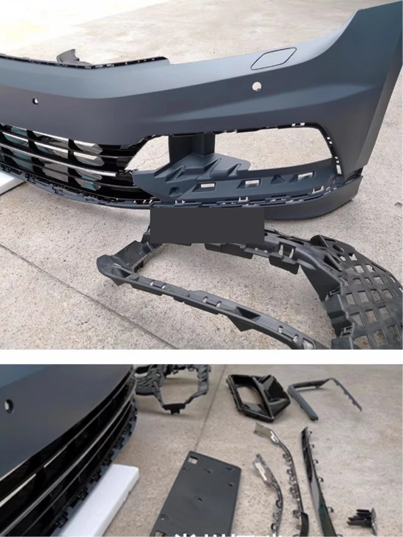 Labio parachoques delantero VW Passat Rline – Sin pintar – Nuevo estilo modificado - imagen 2