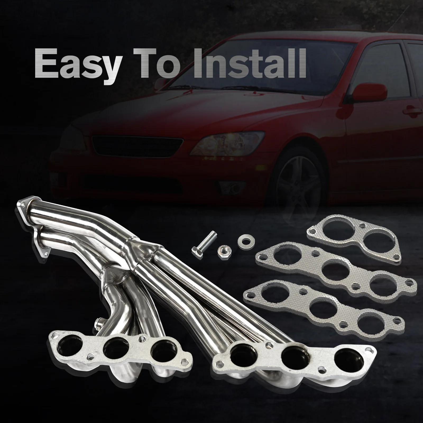 Colectores inox escape Lexus IS300 Altezza 3.0 2JZ-GE 2001-2005 - imagen 2