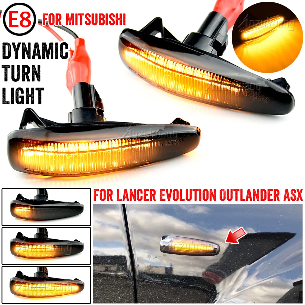 Luz LED intermitente lateral para Mitsubishi Lancer Evo X Outlander ASX - imagen 4