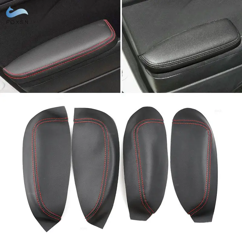 Fundas de reposabrazos de puerta en piel para Kia K3
