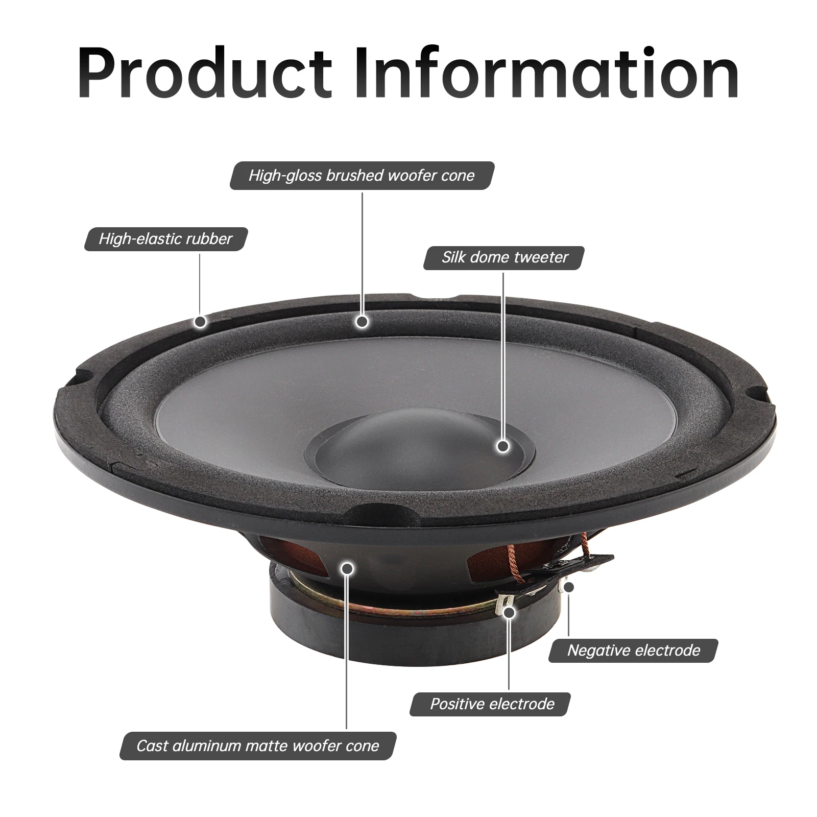 Altavoz coche 6,5 pulgadas - mejora sonido y graves - imagen 4