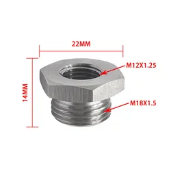 Adaptador reductor para sonda lambda M18x1,5 a M12x1,25