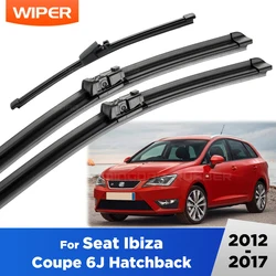 Juego limpiaparabrisas delantero y trasero para Seat Ibiza 6J 2012-2017