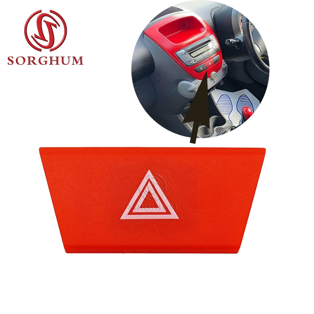 Interruptor emergencia 6490NG – Toyota Aygo Peugeot 107 Citroën C1 - imagen 2