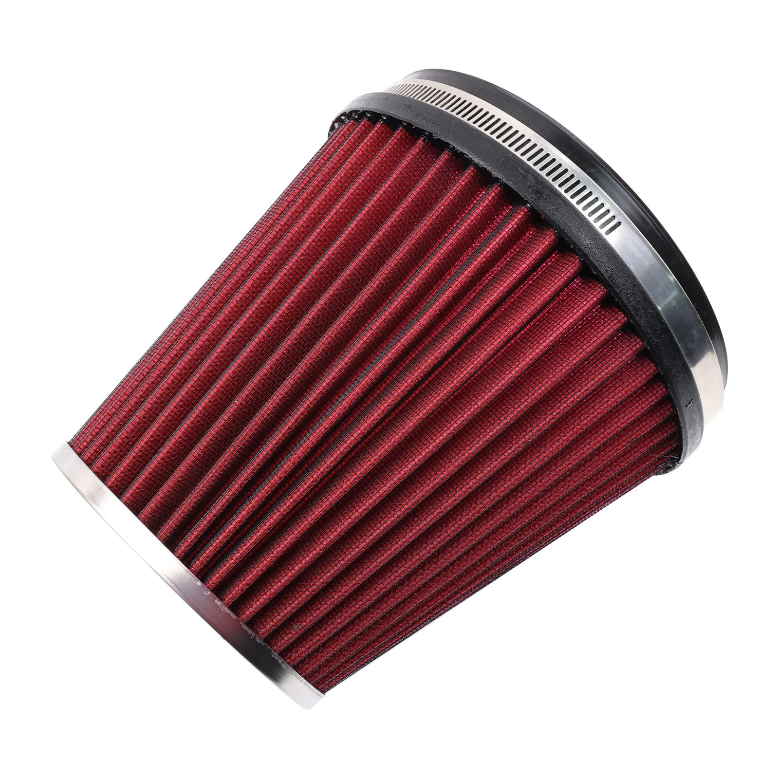 Filtro de aire cónico lavable con abrazadera, rojo, 6 pulgadas - imagen 5