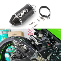 M4 silenciador de escape fibra carbono GSX250 ZX10R ZX6R MT07